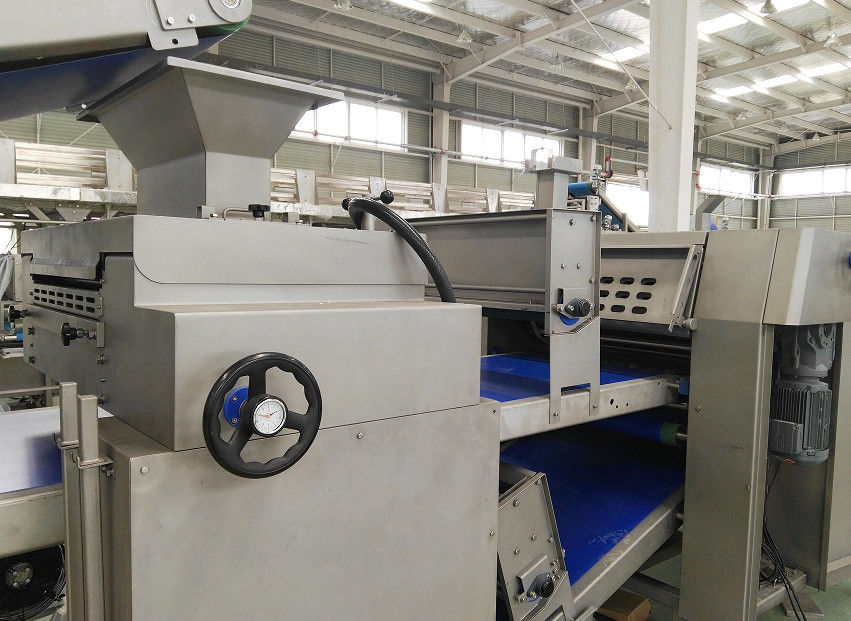 Ανθεκτικό Pita που κατασκευάζει τη μηχανή, γραμμή παραγωγής ψωμιού Pita με το φούρνο σηράγγων προμηθευτής